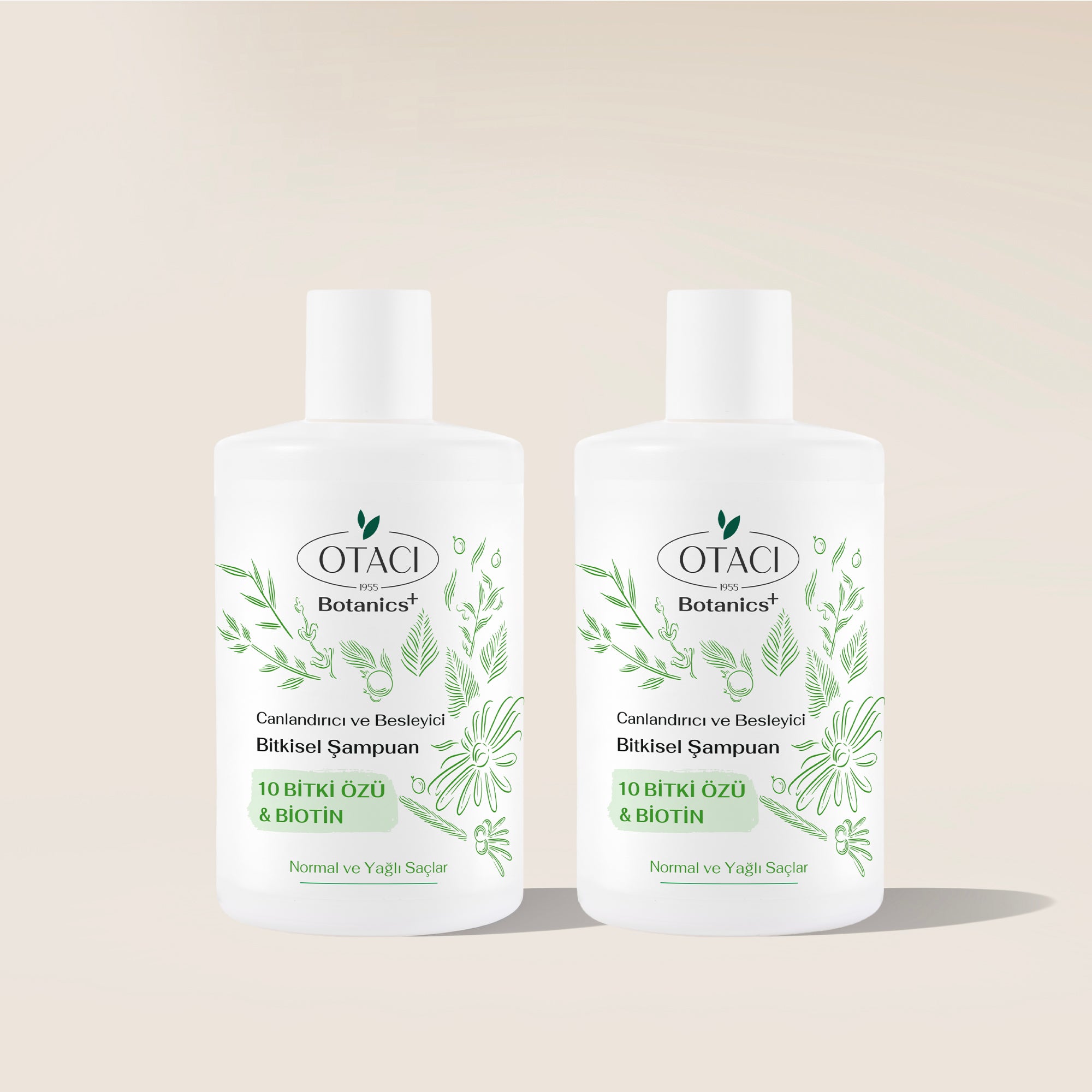 Botanics+ Canlandırıcı ve Besleyici Bitkisel Şampuan 375 ml 2'li Set