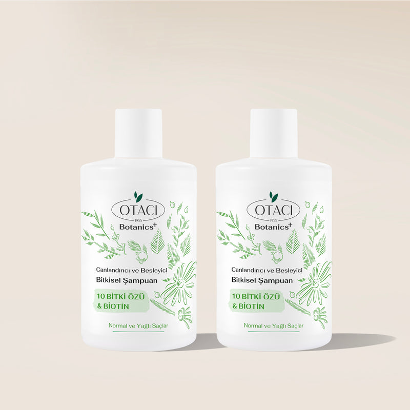 Botanics+ Canlandırıcı ve Besleyici Bitkisel Şampuan 375 ml 2'li Set