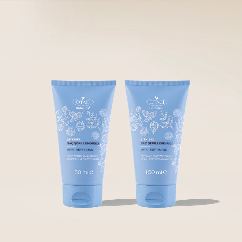 Botanics+ Bitkisel Saç Şekillendirici Orta - Sert Tutuş 150 ml 2'li Set