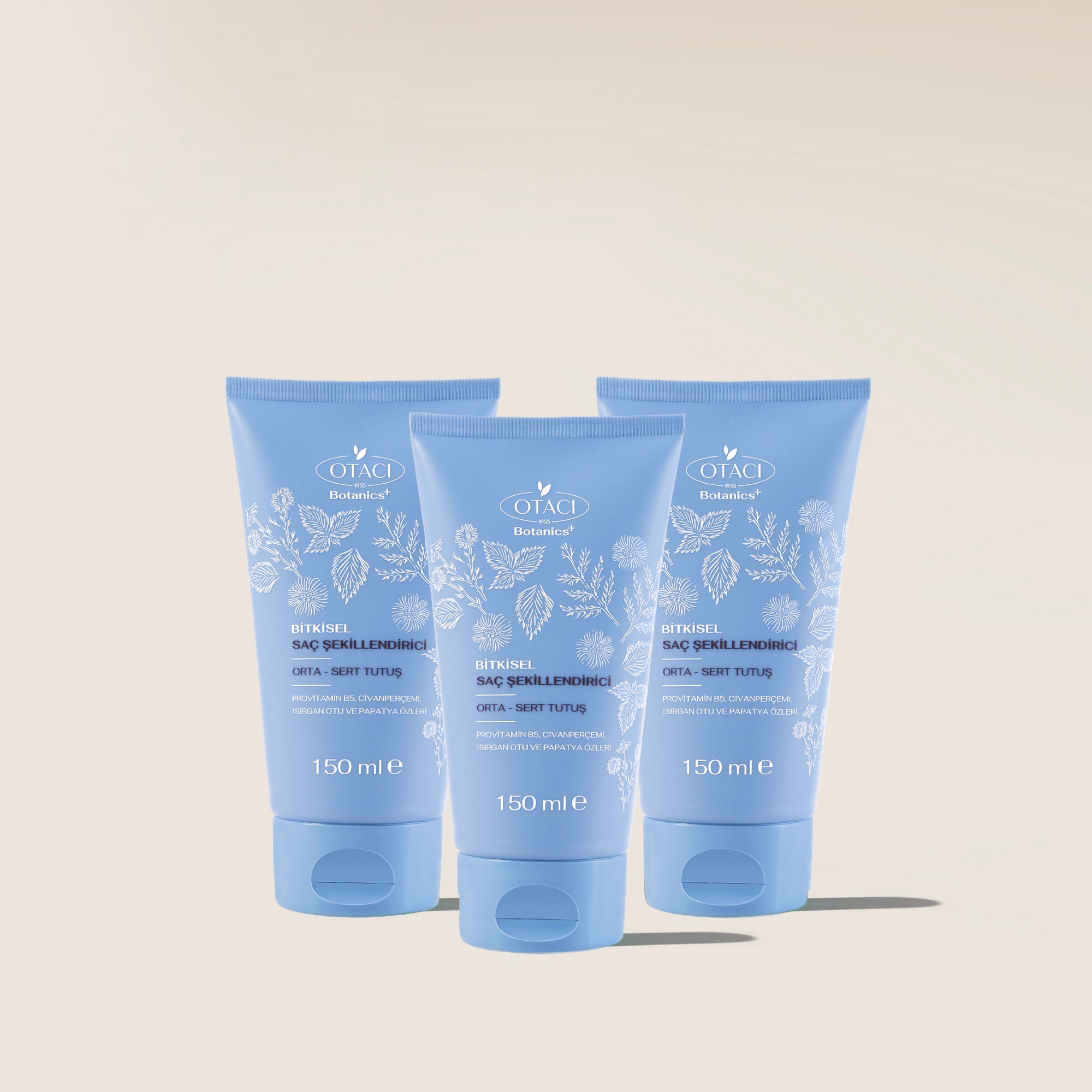 Botanics+ Bitkisel Saç Şekillendirici Orta - Sert Tutuş 150 ml 3'lü Set