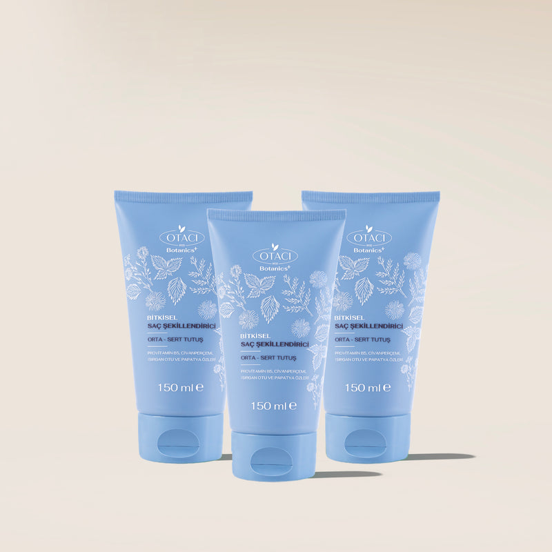 Botanics+ Bitkisel Saç Şekillendirici Orta - Sert Tutuş 150 ml 3'lü Set
