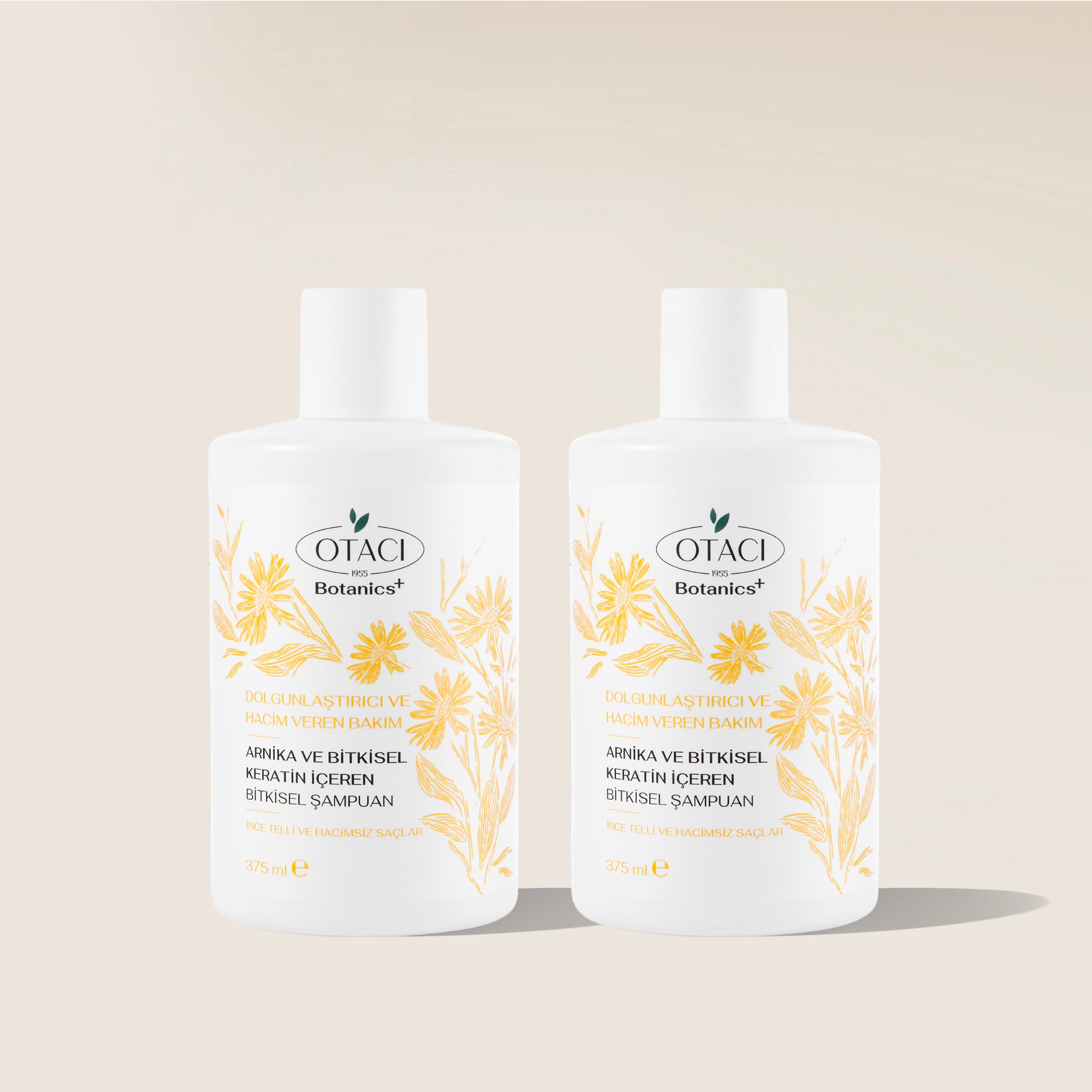 Botanics+ Dolgunlaştırıcı ve Hacim Veren Bitkisel Şampuan 375 ml 2'li Set