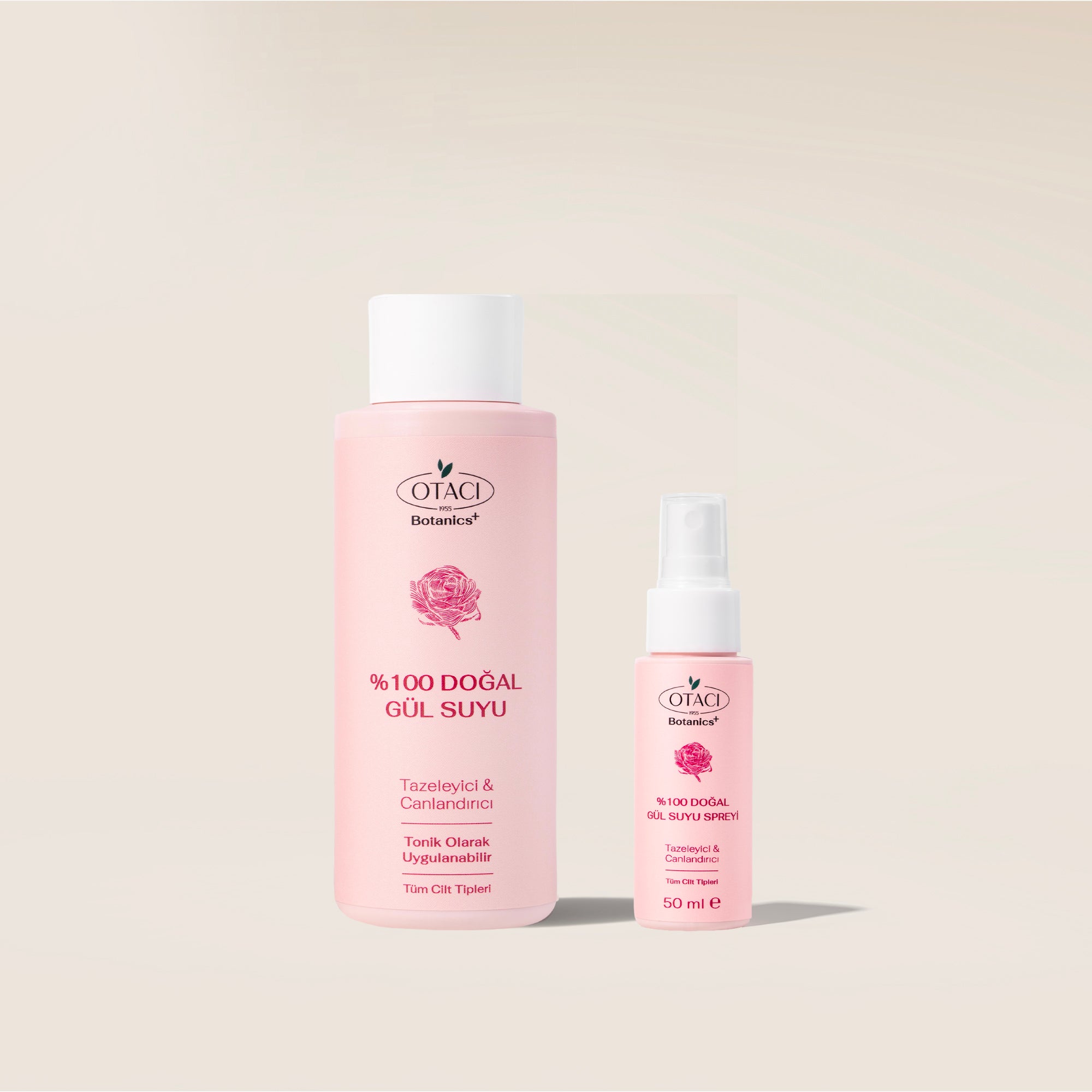 Botanics+ %100 Doğal Gül Suyu ve Canlandırıcı Yüz Spreyi Seti