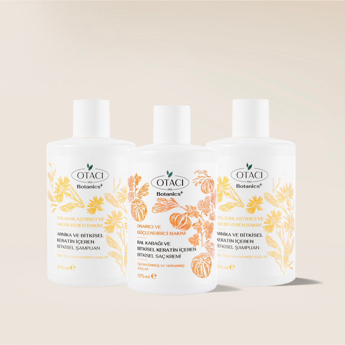Botanics+ Dolgunlaştırıcı ve Hacim Veren Bitkisel Şampuan 375 ml 2'li Set - Saç Kremi Hediyeli