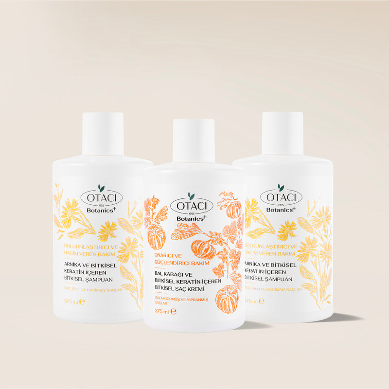 Botanics+ Dolgunlaştırıcı ve Hacim Veren Bitkisel Şampuan 375 ml 2'li Set - Saç Kremi Hediyeli