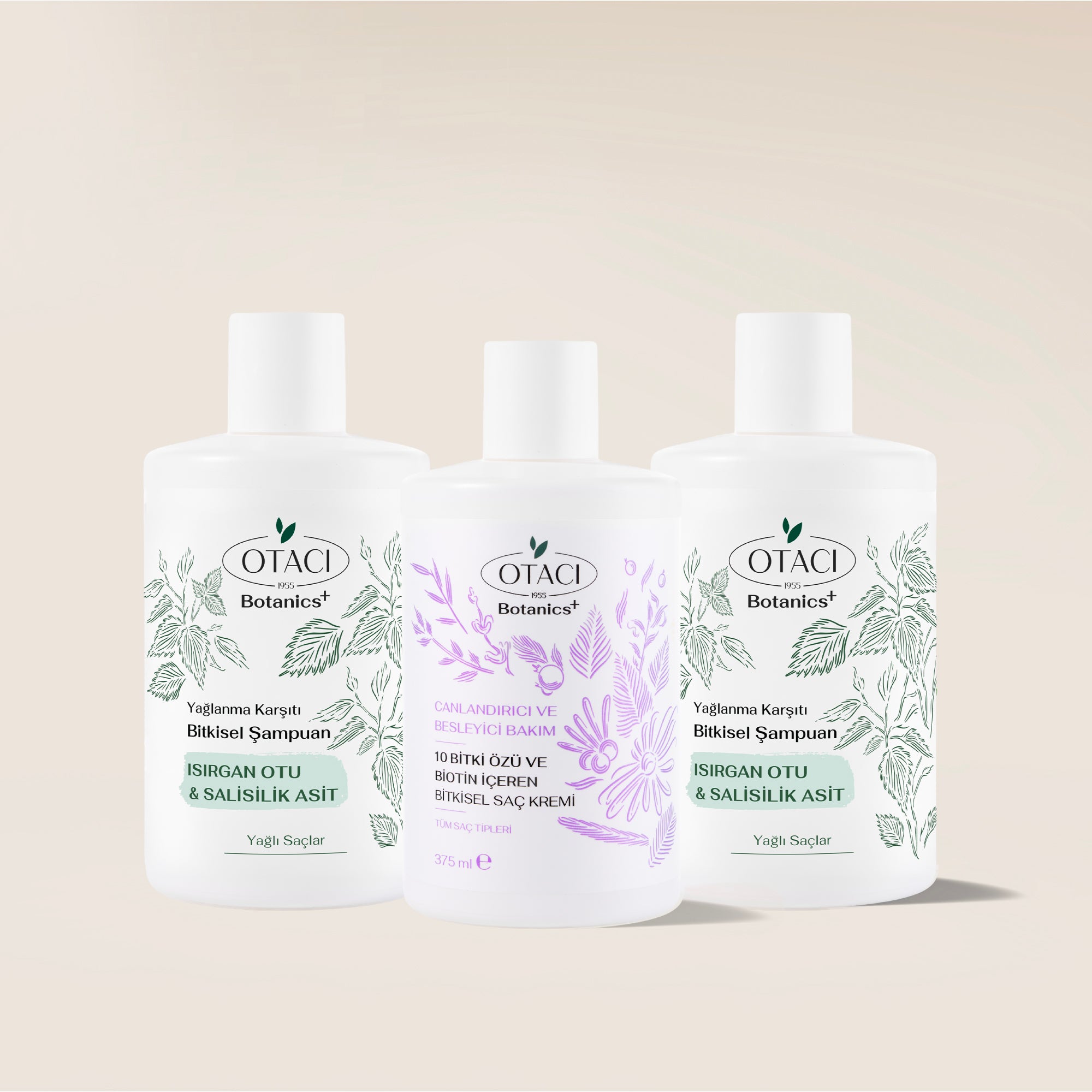 Botanics+ Yağlanma Karşıtı Bitkisel Şampuan 375 ml 2'li Set - Saç Kremi Hediyeli