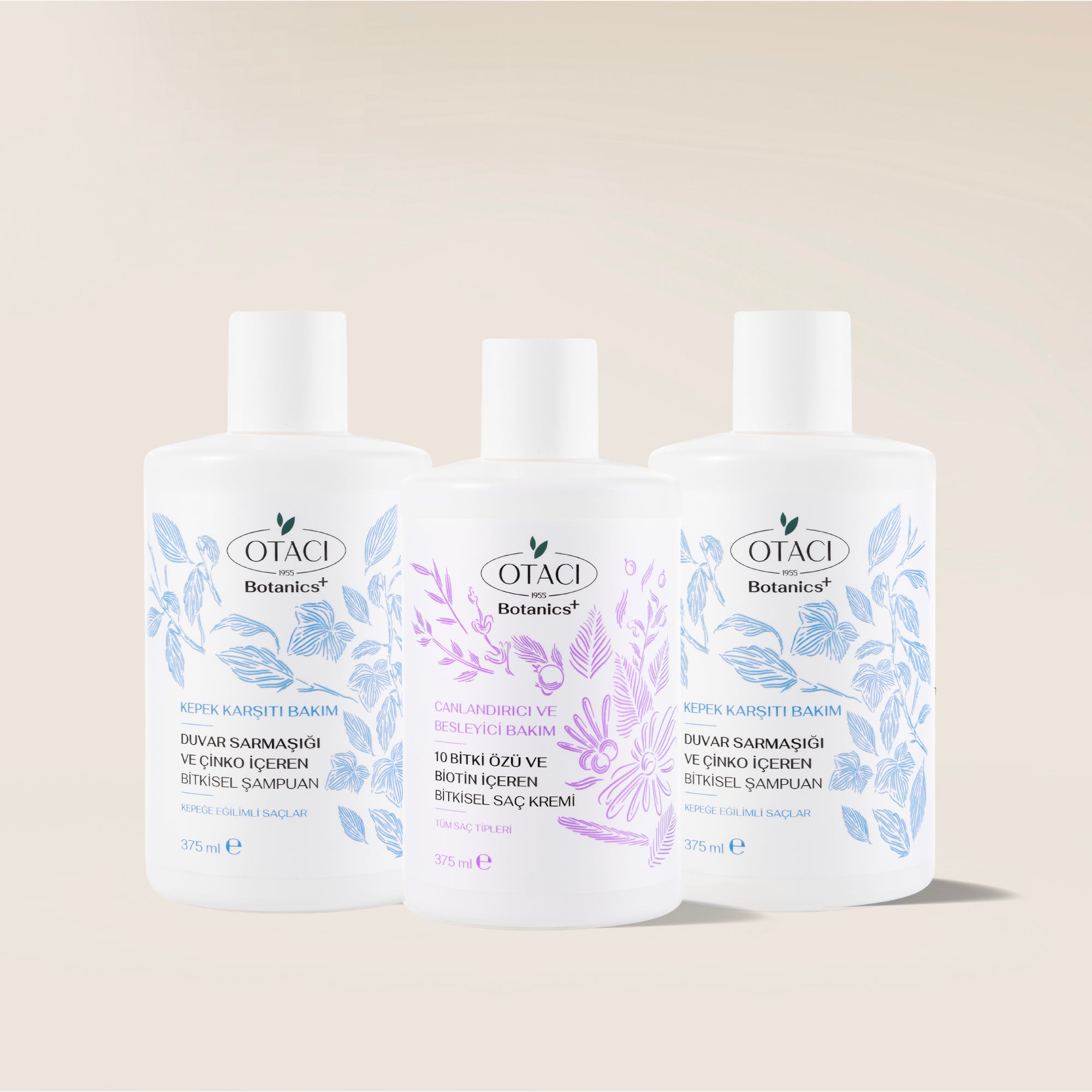 Botanics+ Kepek Karşıtı Bitkisel Şampuan 375 ml 2'li Set - Saç Kremi Hediyeli