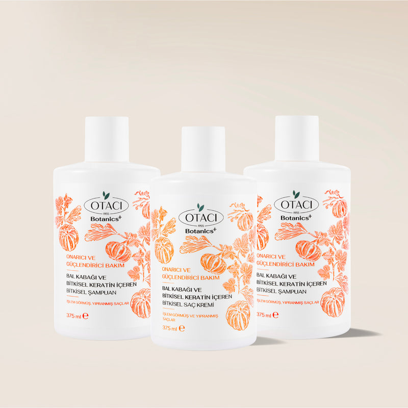 Botanics+ Onarıcı ve Güçlendirici Bitkisel Şampuan 375 ml 2'li Set - Saç Kremi Hediyeli