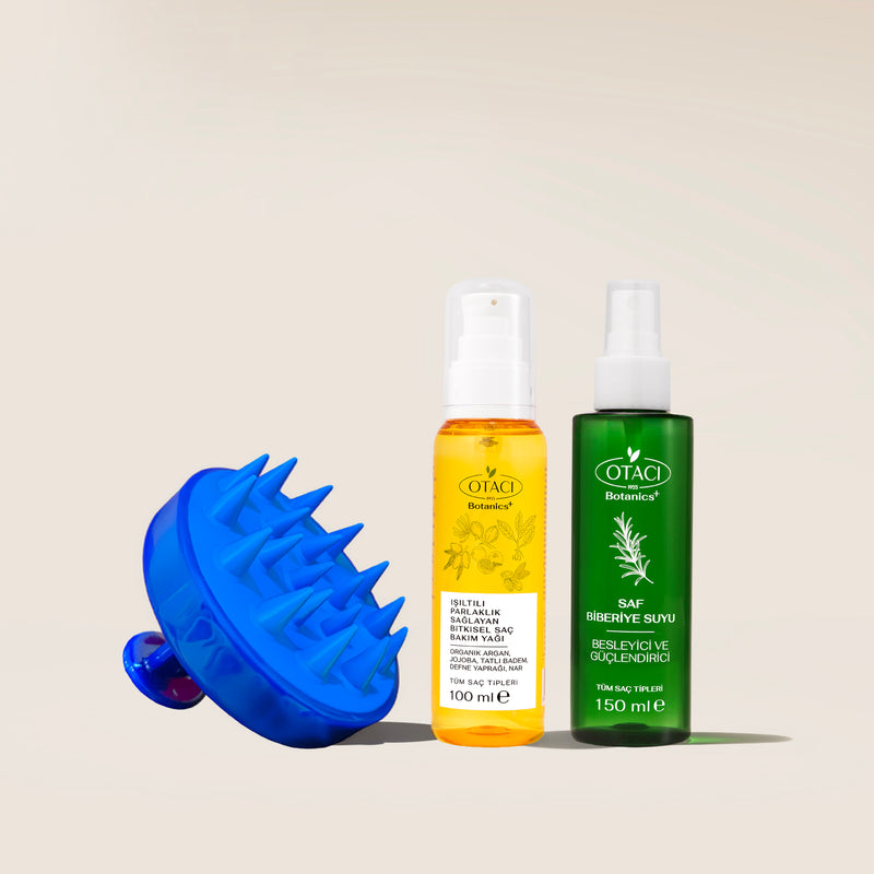 Botanics+ Onarıcı ve Güçlendirici Saç Bakım Seti - Masaj Aleti Hediyeli