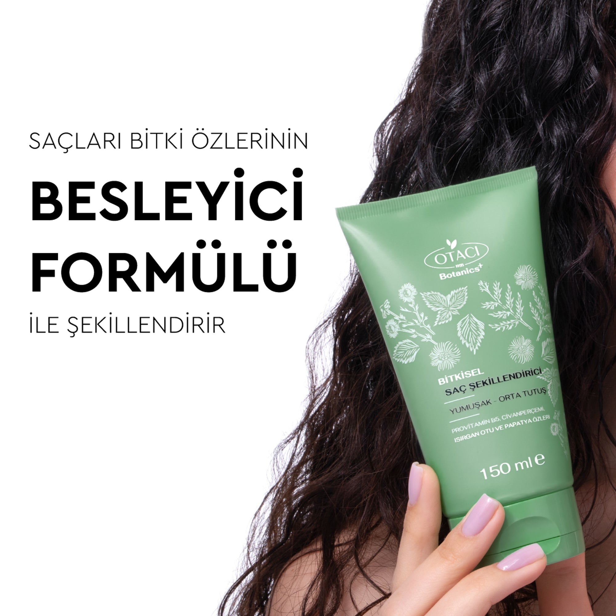 Botanics+ Bitkisel Saç Şekillendirici Yumuşak - Orta Tutuş 150 ml 3'lü Set