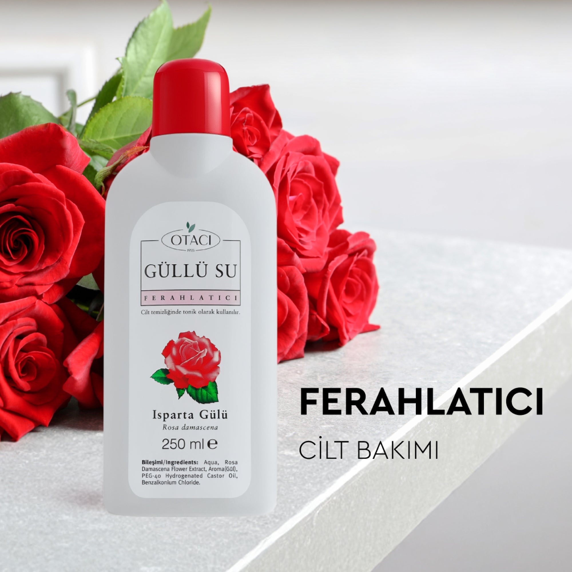 Ferahlatıcı Güllü Su Tonik 250 ml