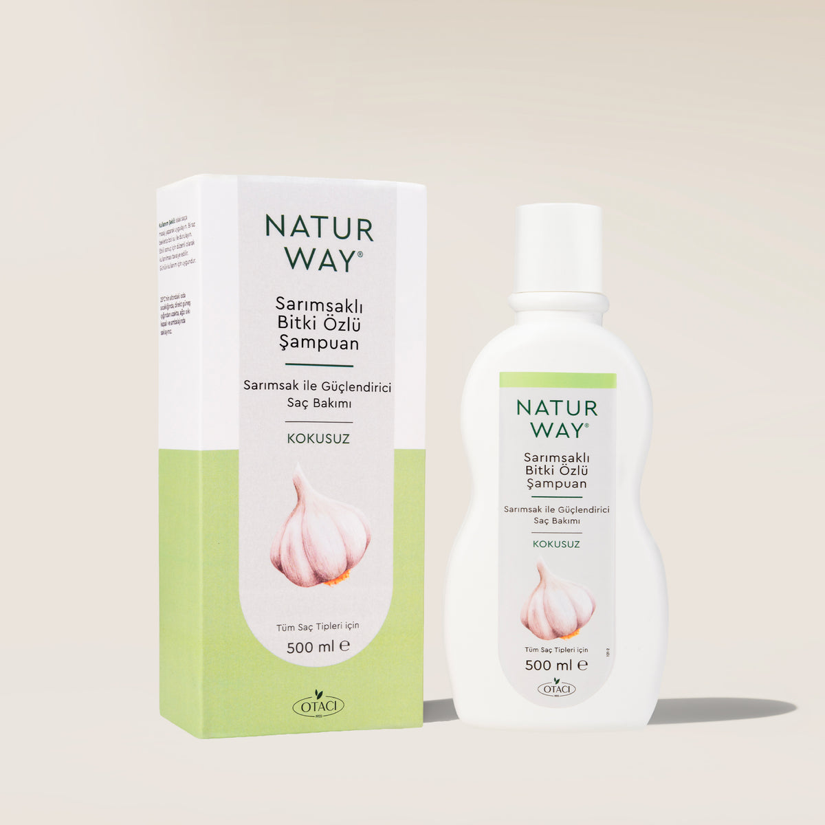 OTACI Naturway Sarımsaklı Şampuan - Kokusuz Formül