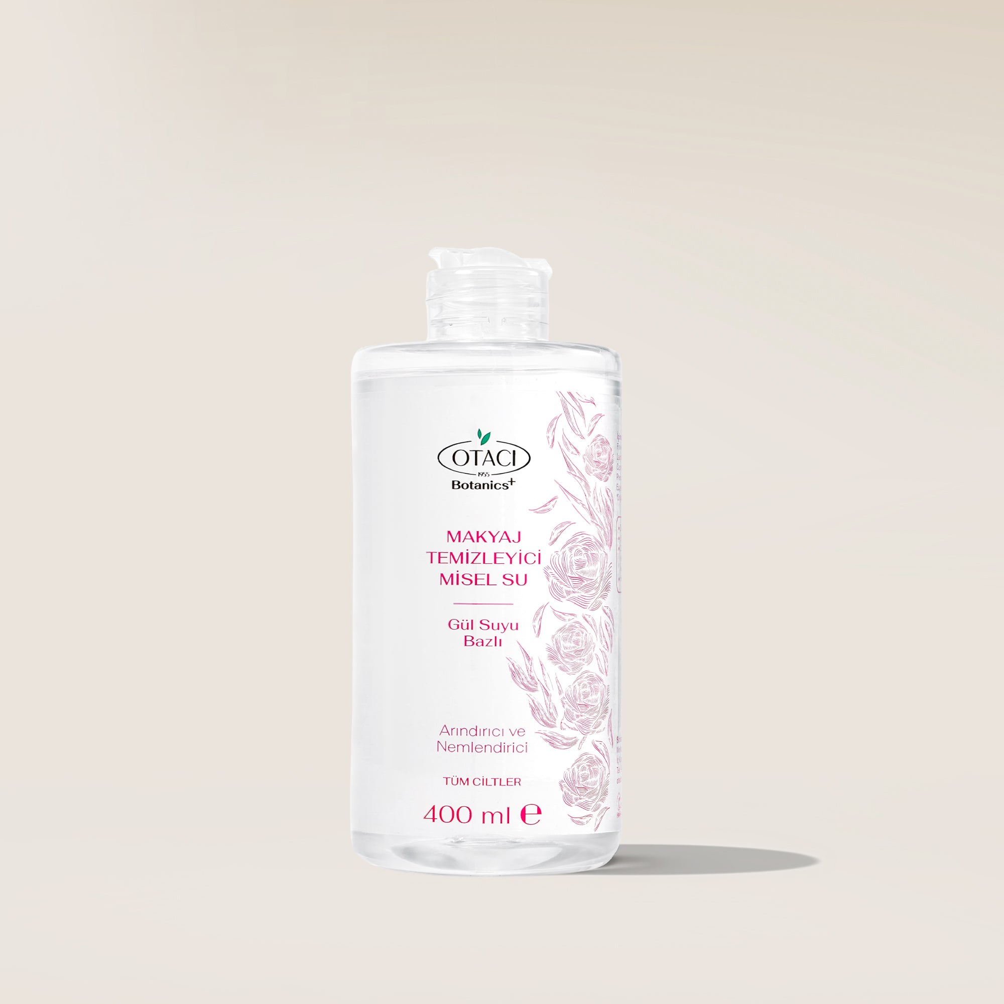 Botanics+ Gül Suyu Bazlı Doğal Makyaj Temizleme Misel Su 400 ml