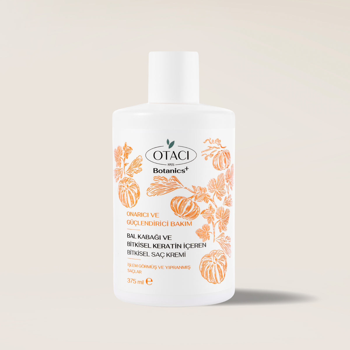 Botanics+ Bal Kabağı ve Bitkisel Keratin İçeren Onarıcı ve Güçlendirici Bitkisel Saç Kremi 375 ml