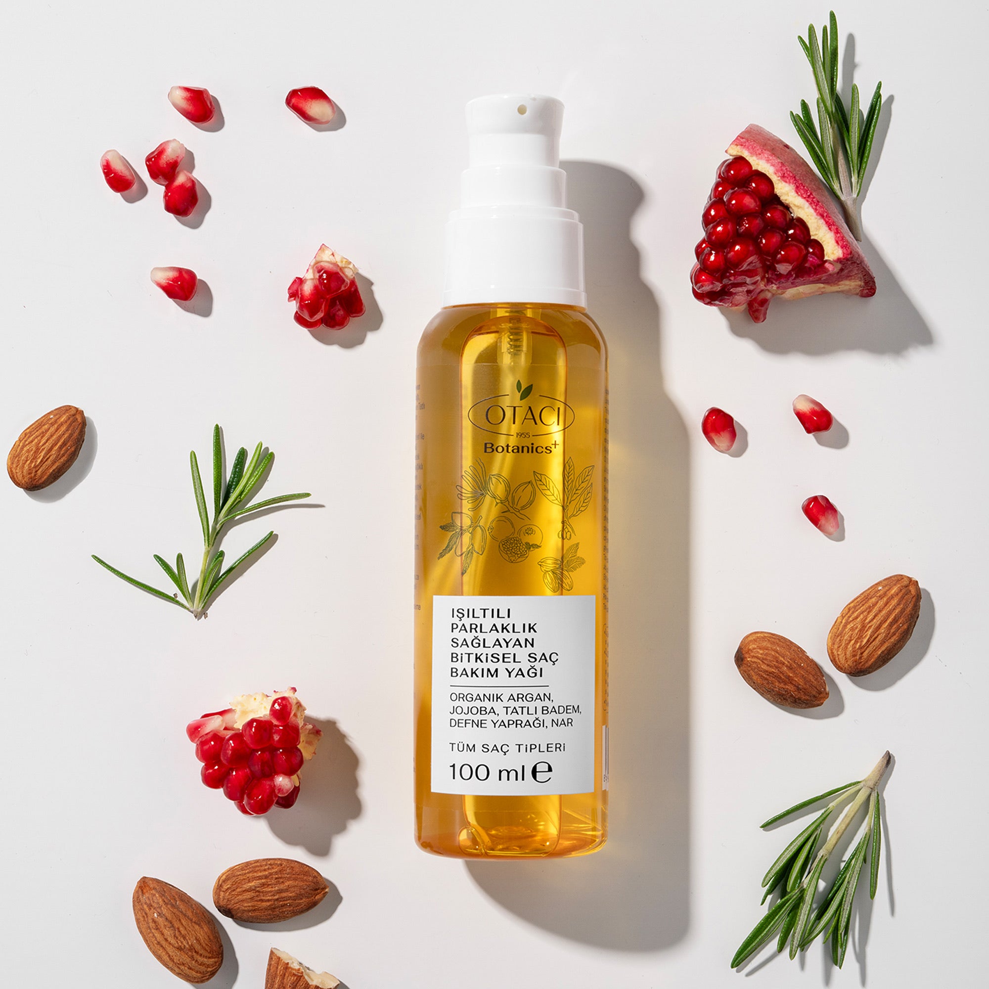 Botanics+ Işıltılı Parlaklık Sağlayan Bitkisel Saç Bakım Yağı 100 ml