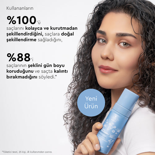 Botanics+ Bitkisel Saç Şekillendirici Saç Köpüğü Orta - Sert Tutuş 150 ml