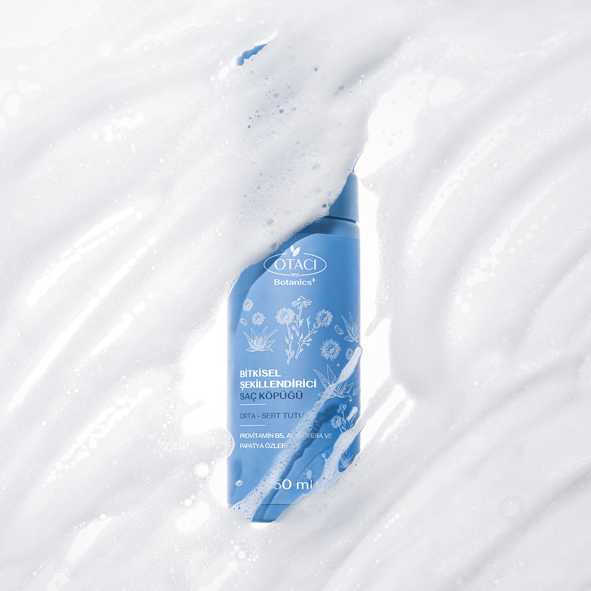 Botanics+ Bitkisel Saç Şekillendirici Saç Köpüğü Orta - Sert Tutuş 150 ml