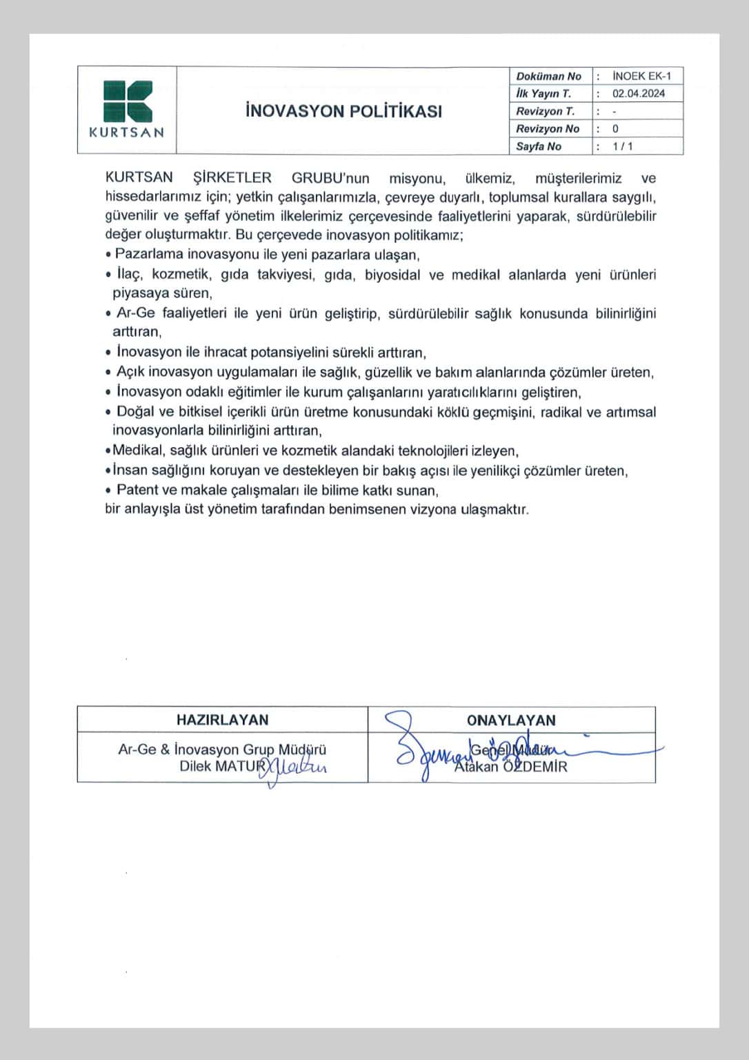 İnovasyon Politikası